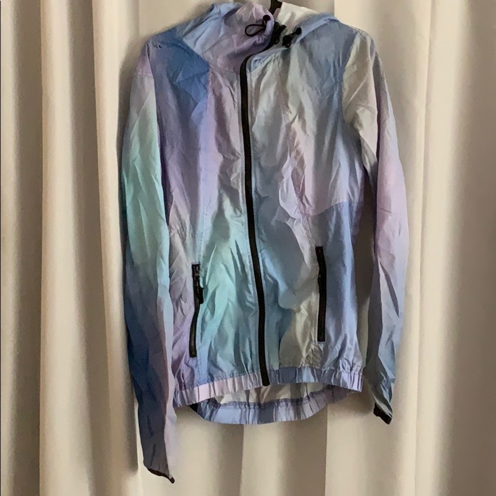 CUTE MULTICOLORED BENCH WINDBREAKER RUNNING JACKET